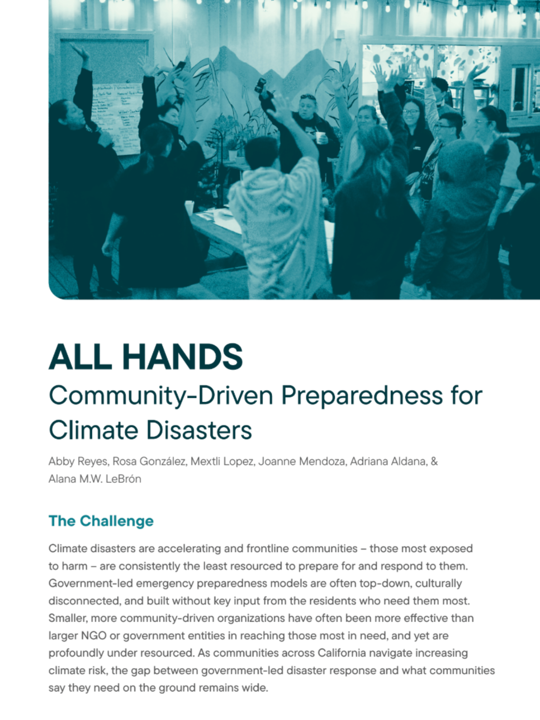 ALL HANDS Handout