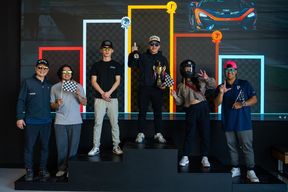 The Picklr Fair Lawn team building event at SIM1Racing