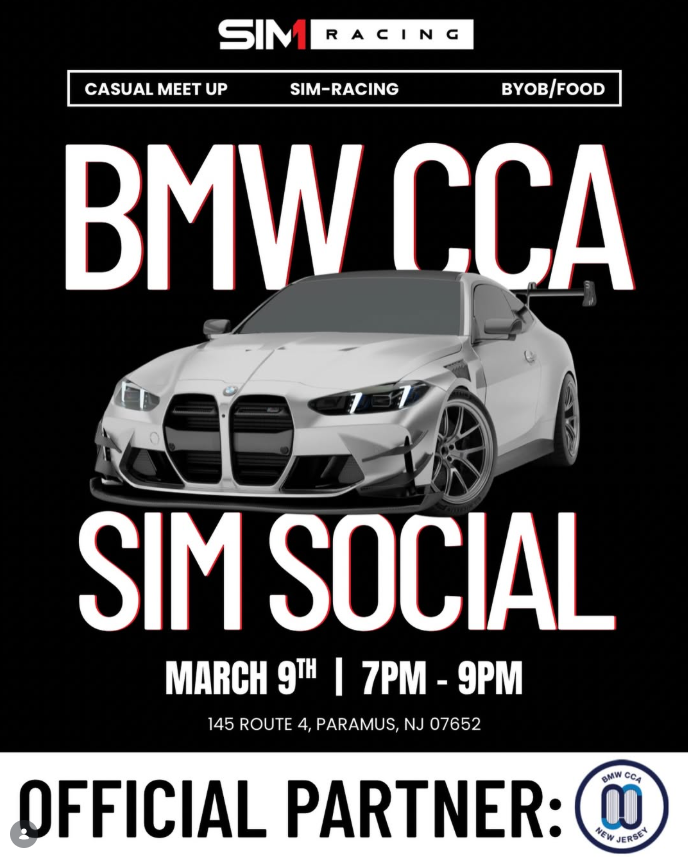 BMW CCA event flyer