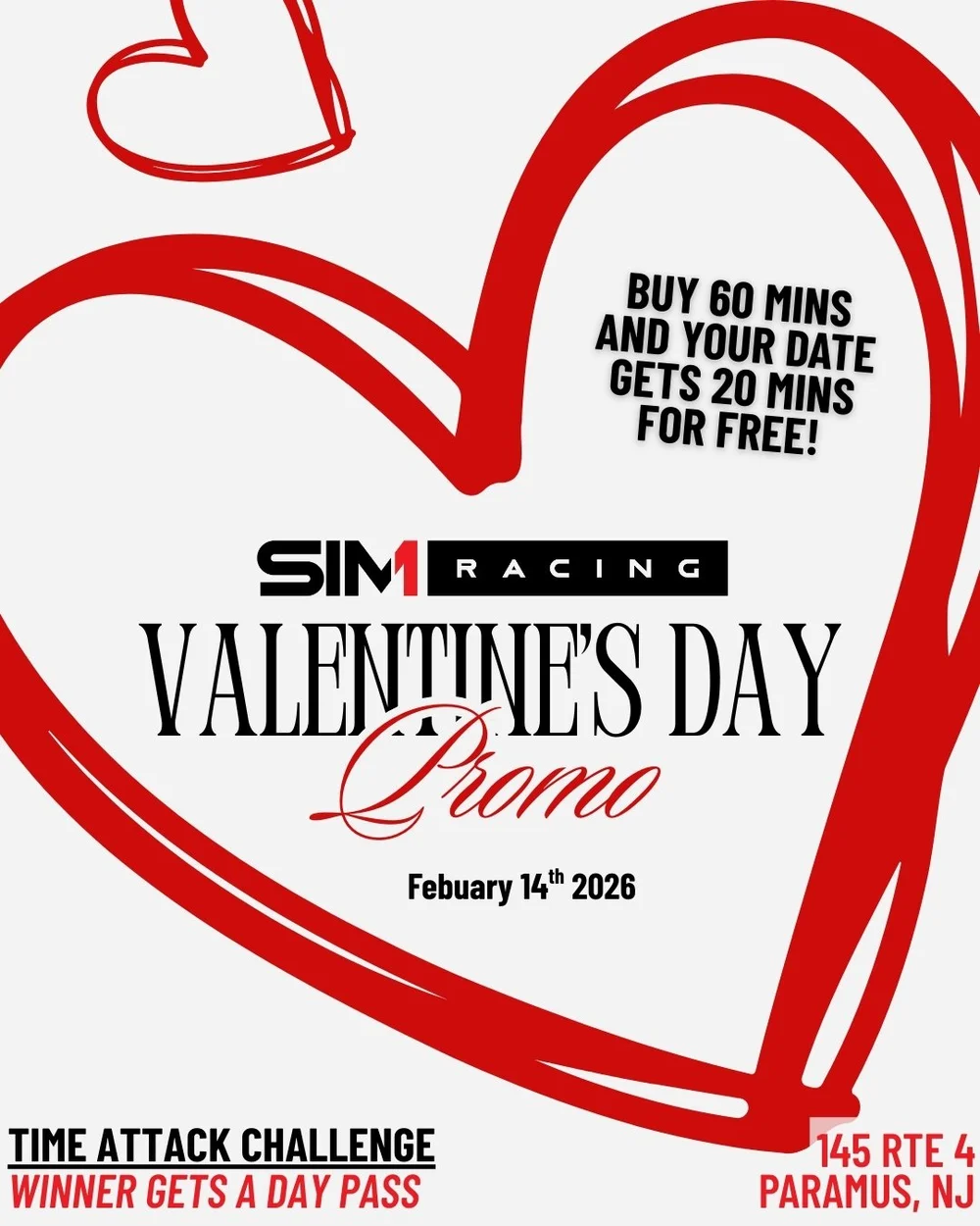 Valentine's Day promo flyer