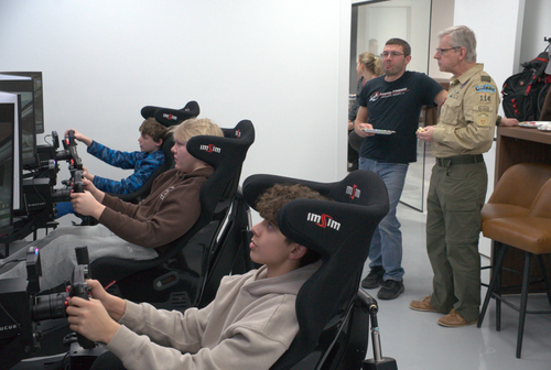 Boy Scout Troop 114 event at SIM1Racing