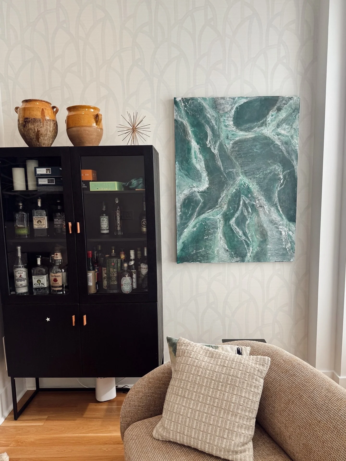 Inspired by my birthstone - Emerald Stone 36&rdquo; x 48&rdquo;