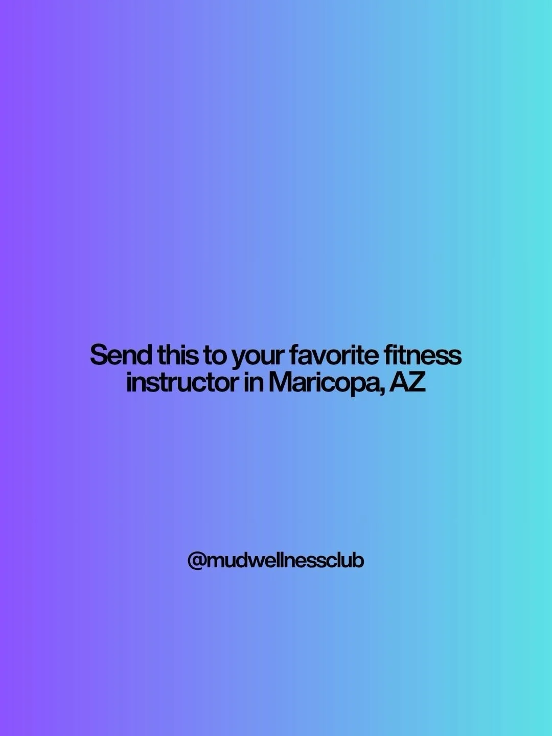 MARICOPA FITNESS INSTRUCTORS 👀

Mud Wellness Club is looking for fitness instructors who want to partner with us to bring weekly classes to the community.

We&rsquo;re a Black-led social wellness club based in Maricopa, Arizona. We create opportunit