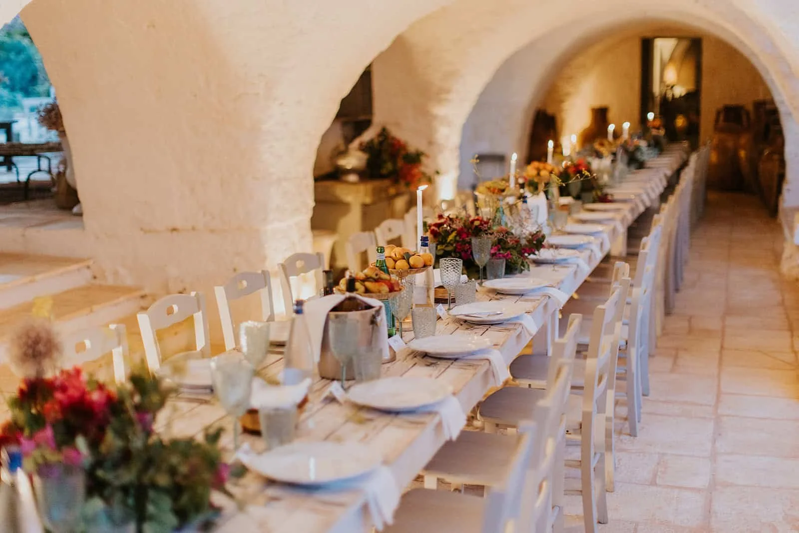 The welcome dinner table