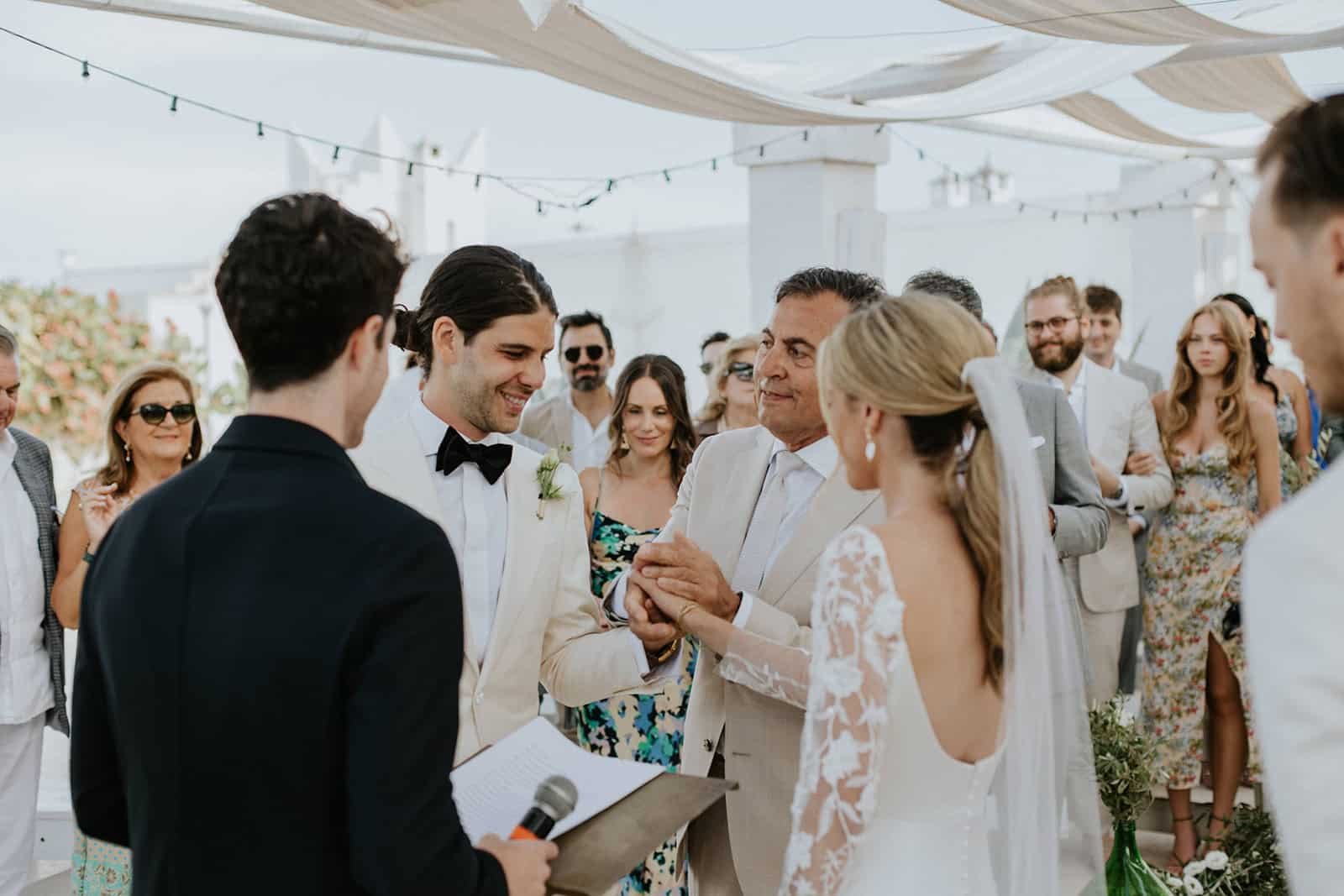 A friend officiated