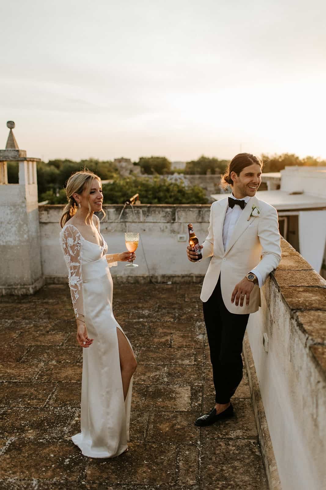 A drink on the roof
