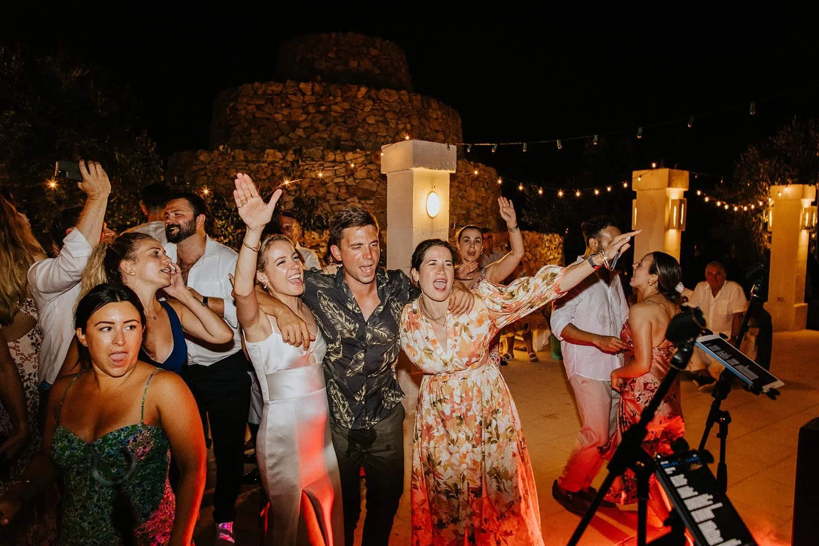 The dance floor at Masseria Potenti