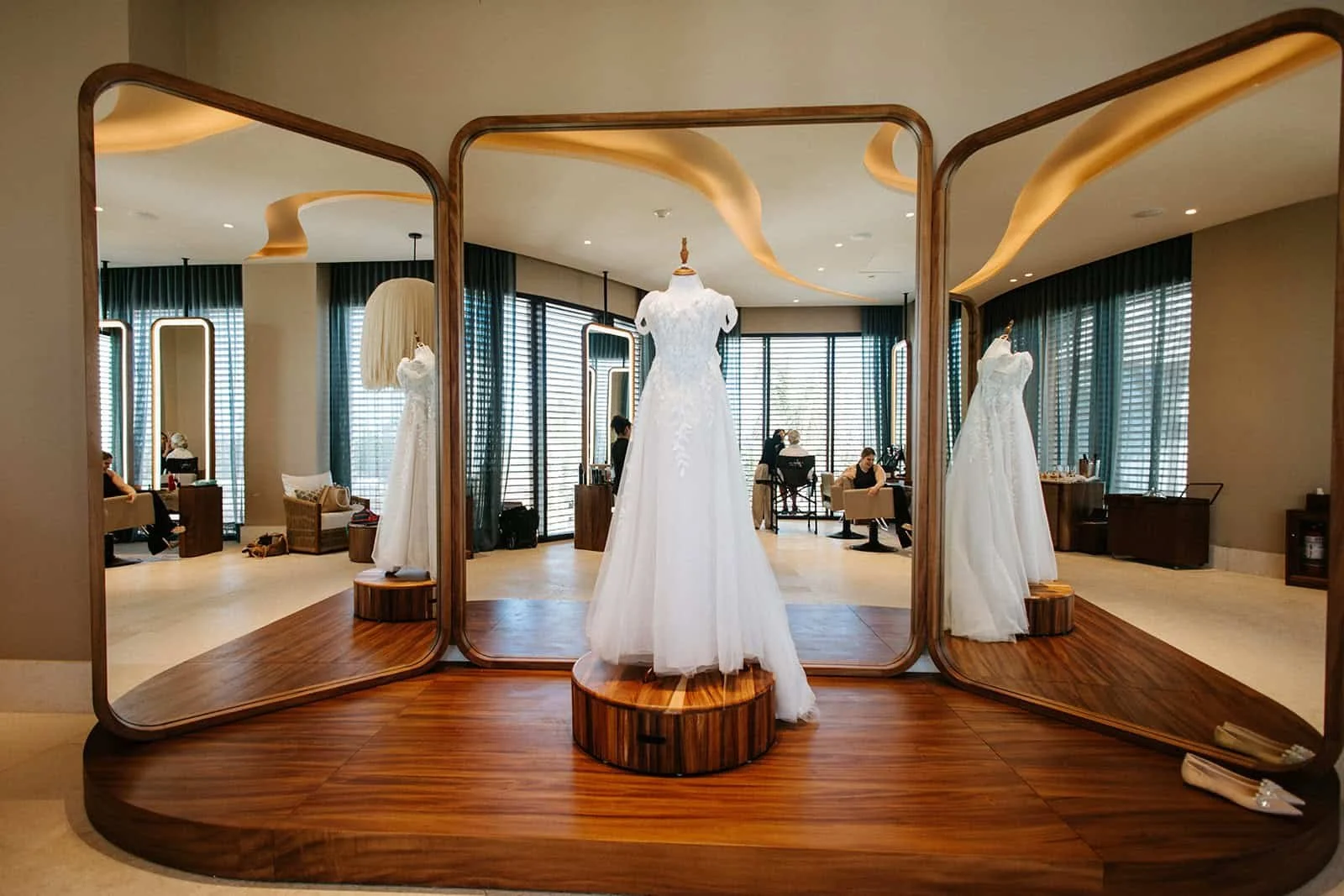 The dress, ready and waiting