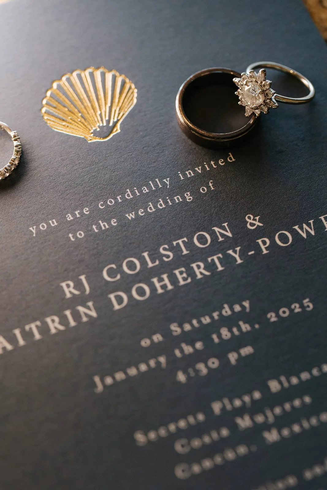 Caitrin &amp; Rj's wedding details.