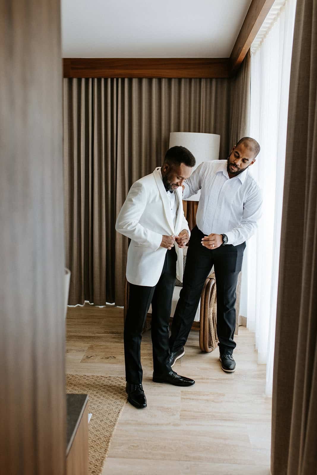 A Helping Hand Before the Ceremony