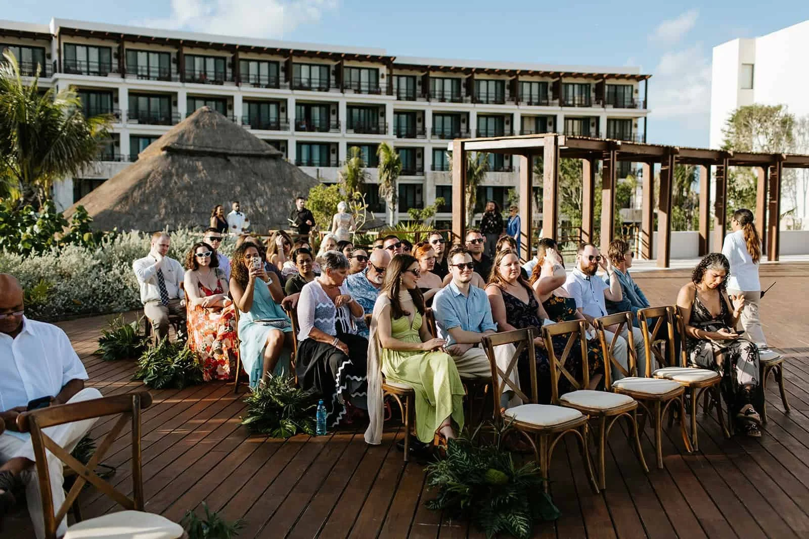 Guests Gather on the Portofino Rooftop