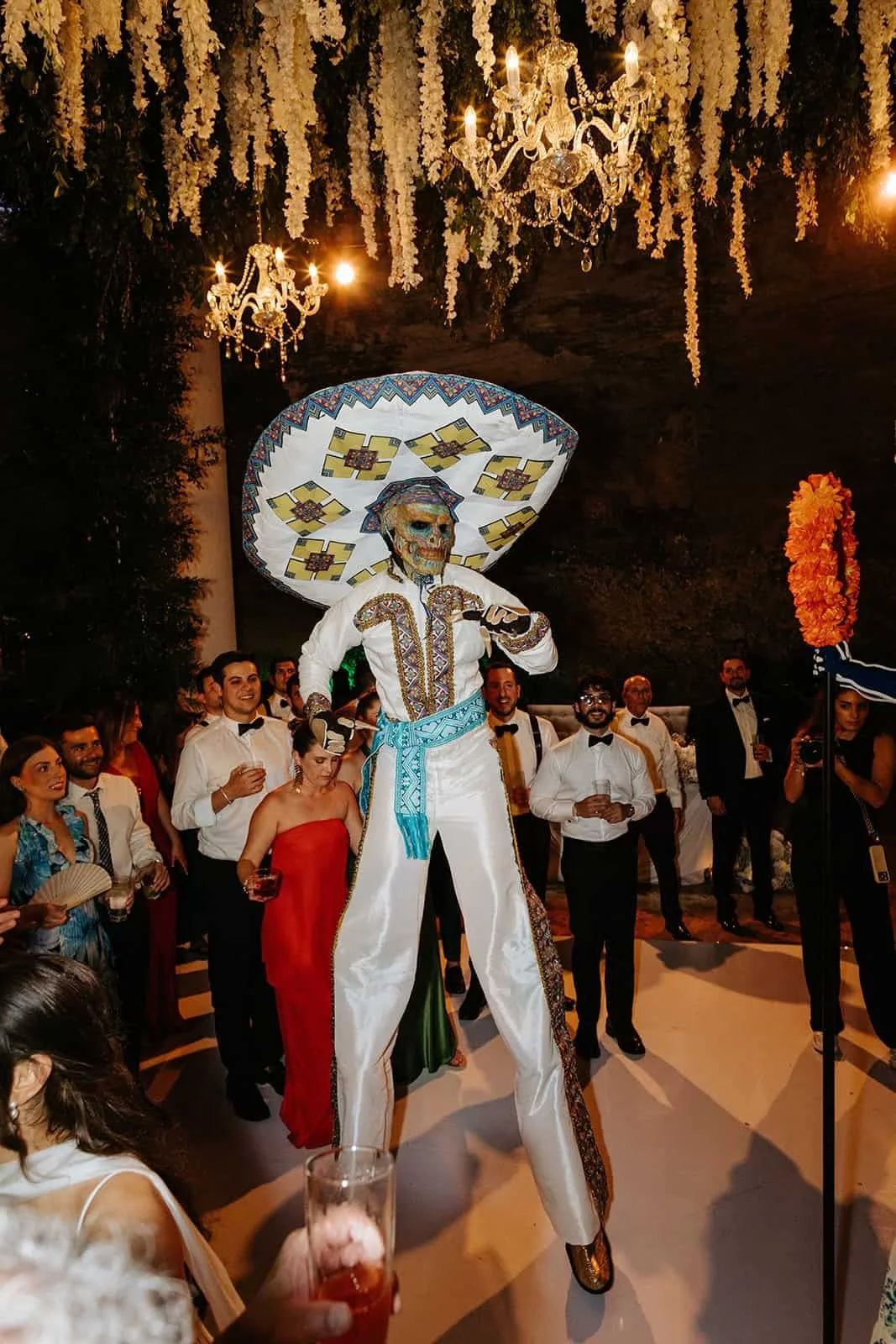 xcaret-park-wedding-catrina-stilt-performer.jpg