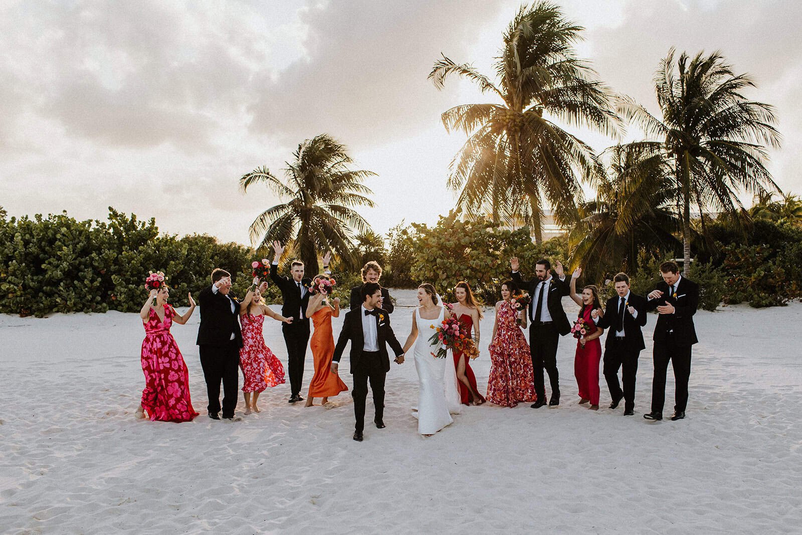 Beach wedding ceremony at Atelier Playa Mujeres Cancun