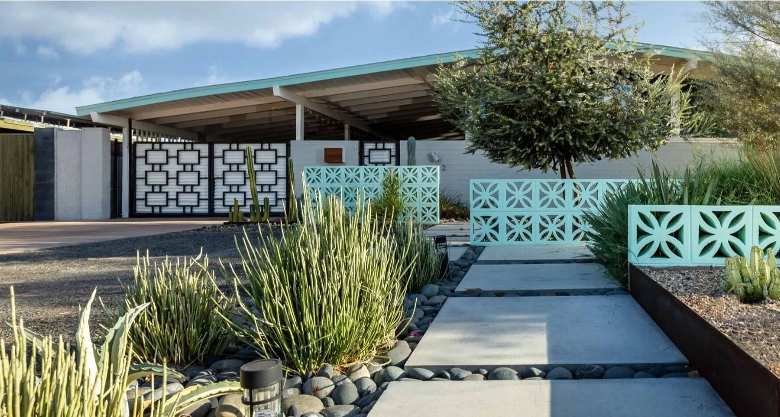 Residence with updated landscape