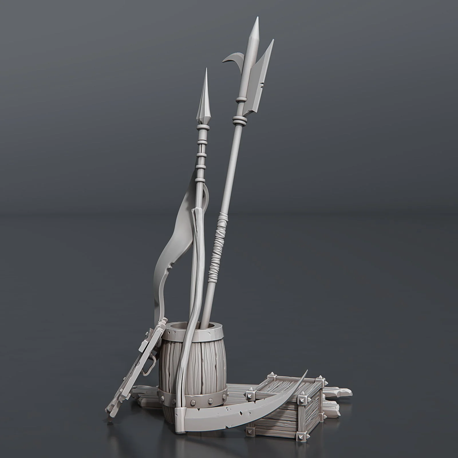 A collection of extra weapons