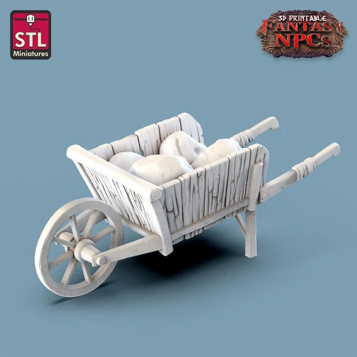 Single-wheel clay cart