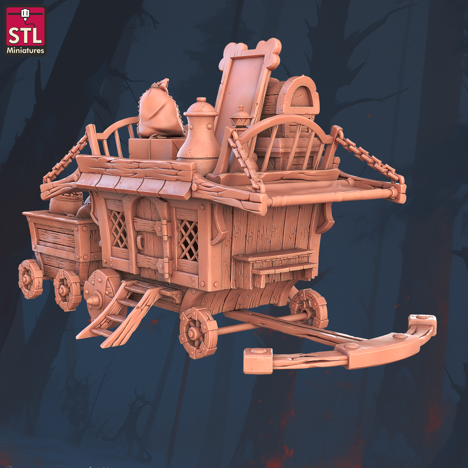 Wagon with Extra Tools and Spoils
