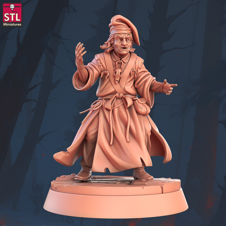 Miracle Max — Mid-Conversation, Both Hands Expressive