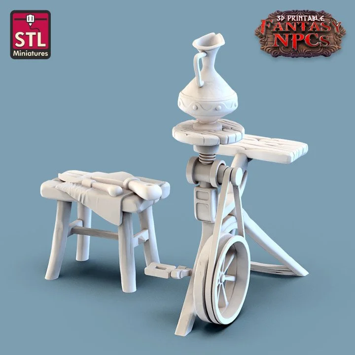 Pedal pottery spinner