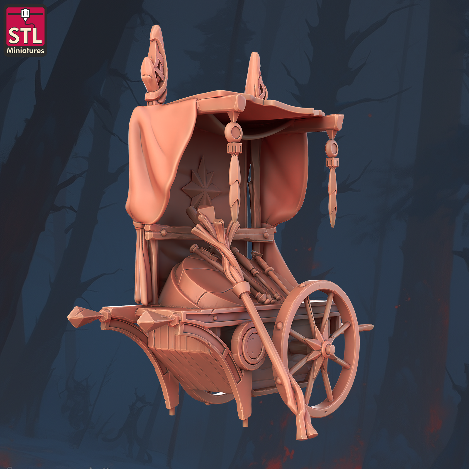 Wand Cart with More Wands and a Staff