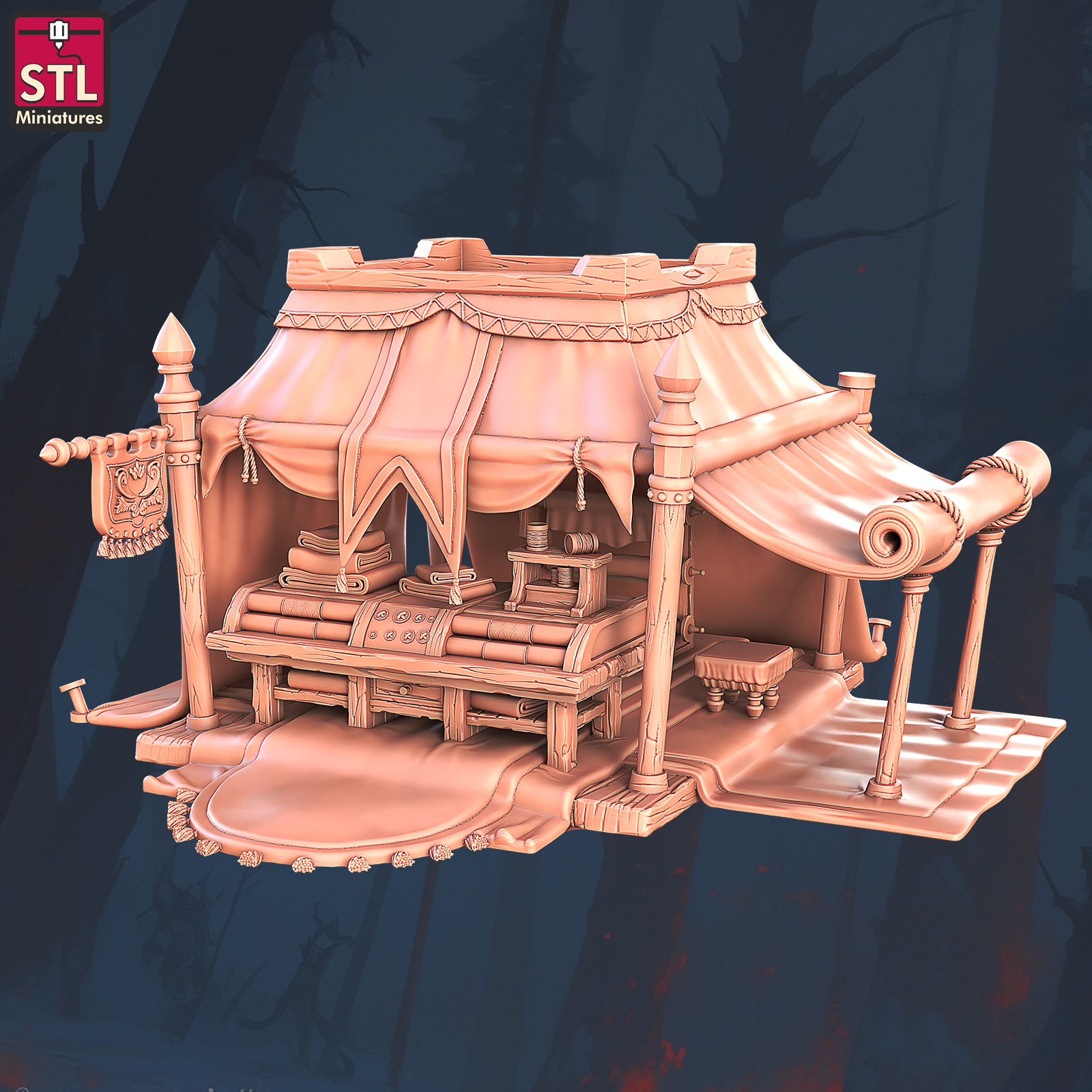 Covered Textile Stall