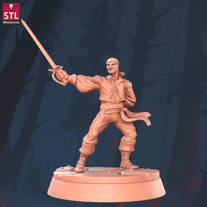 Westley / The Dread Pirate Roberts — Rapier Out / Off-Hand Behind Back