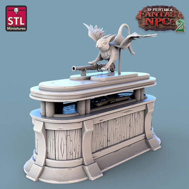 Long Oval Display Table