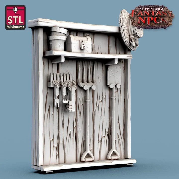 Wall-Mounted Gardener’s Rack