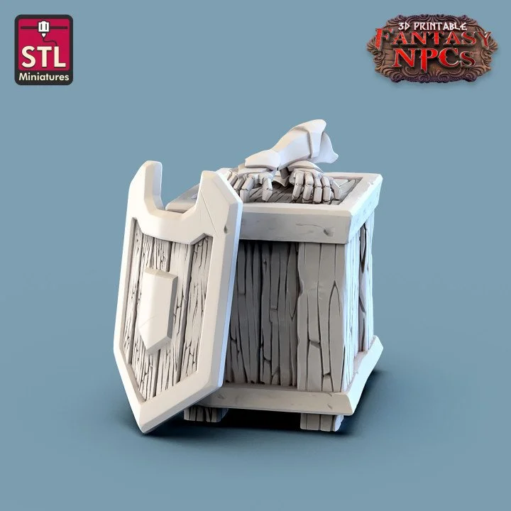 Table Display — Gauntlets & Shield