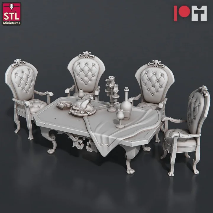 Guild Hall Dining Table with 4 Chairs