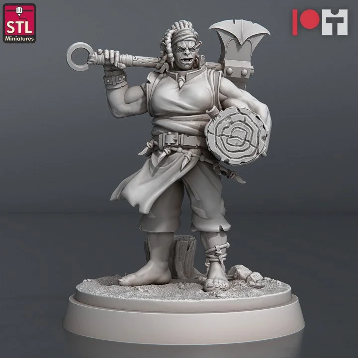 Female Orc Lumberjack