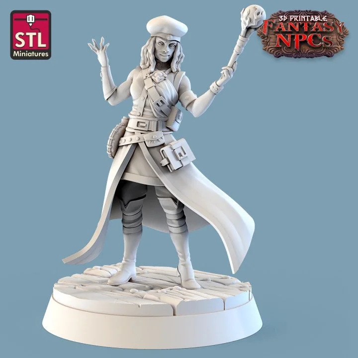 Female vendor miniature