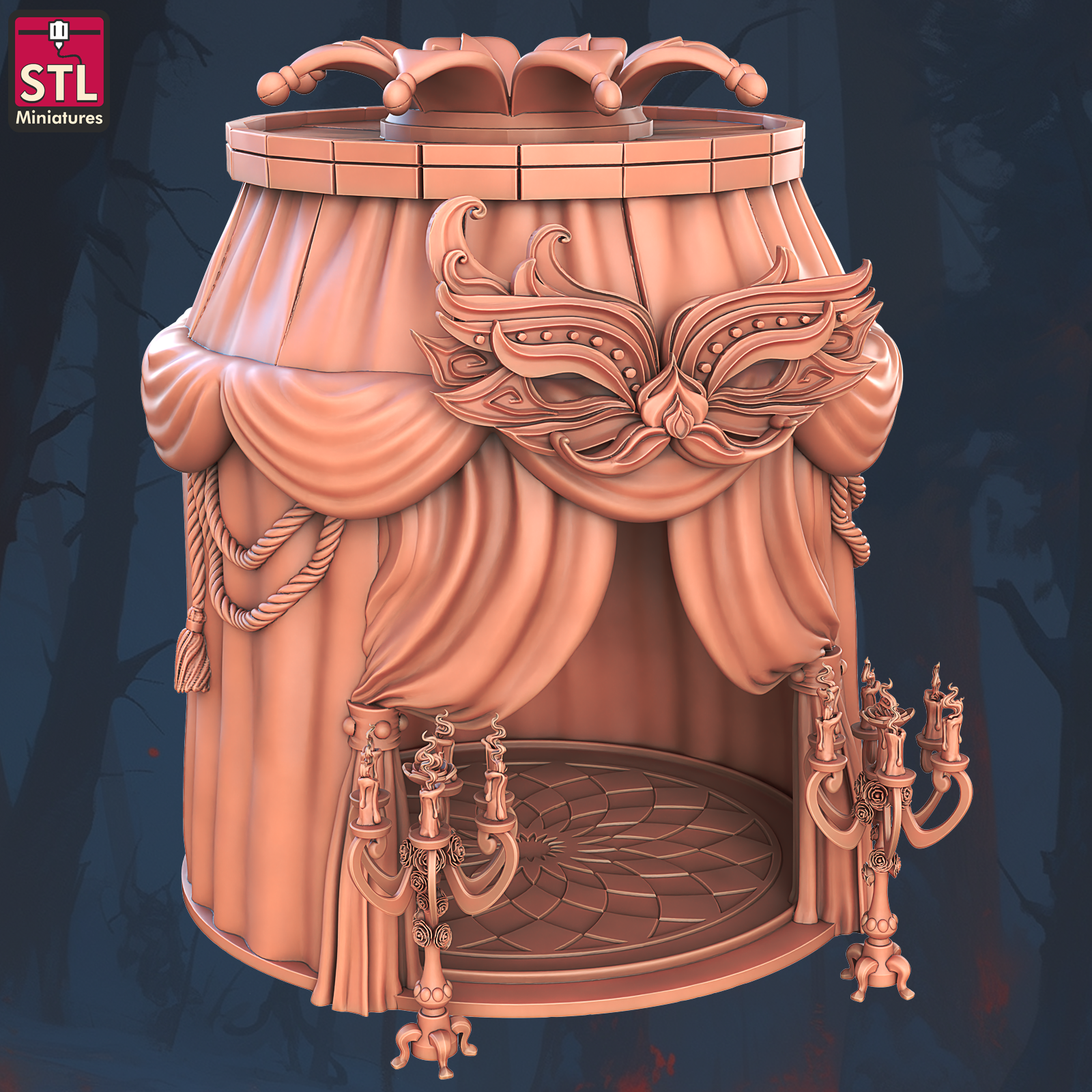 Tented carnival kiosk