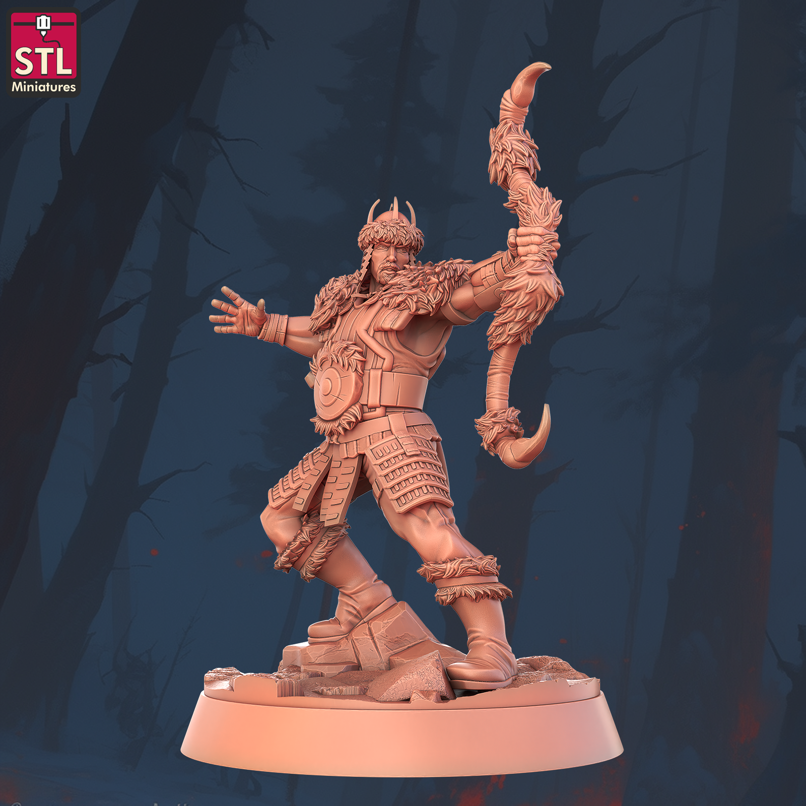 Subotai Taking Aim with Bow