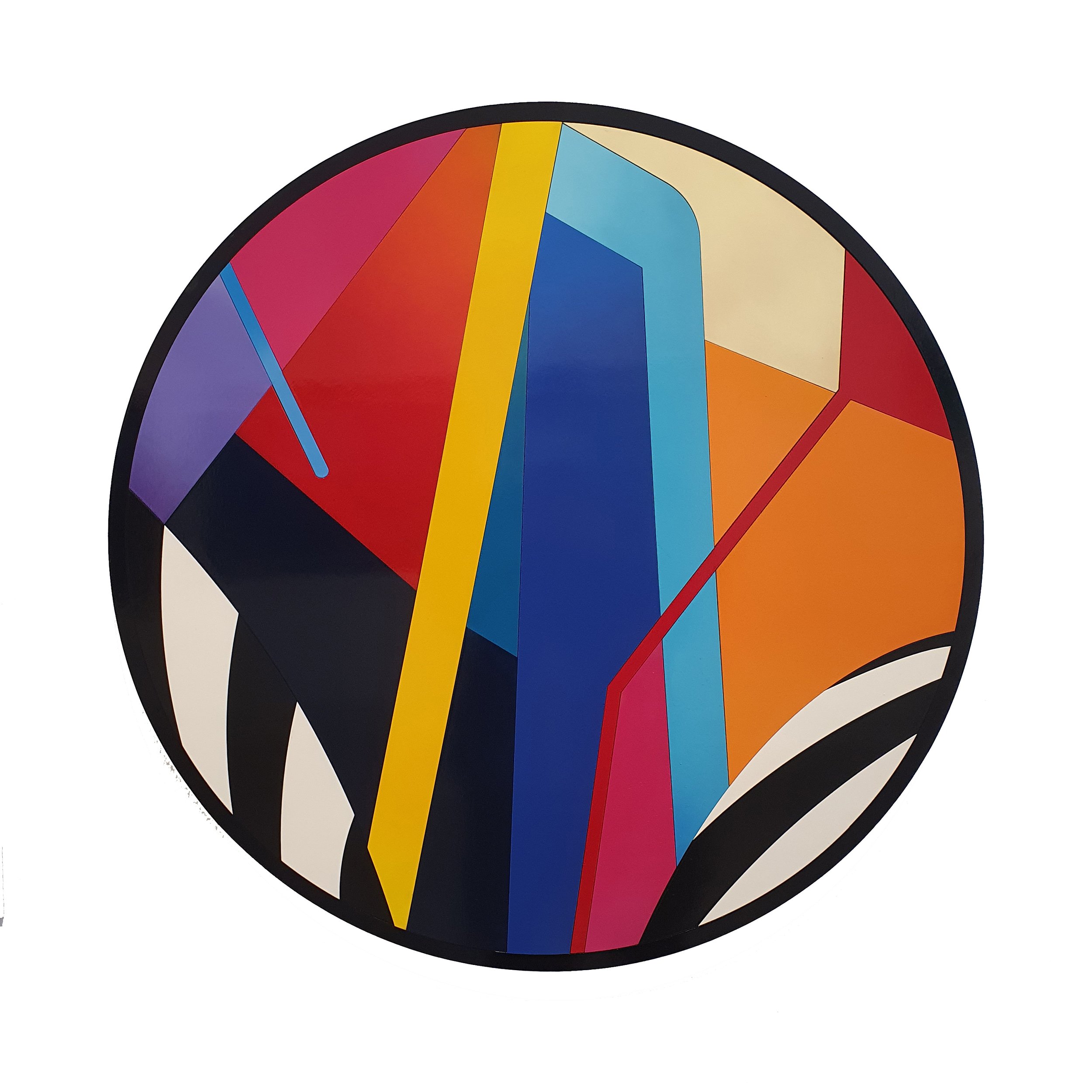 Vibrante. Painted wood and MDF/90cm/2021