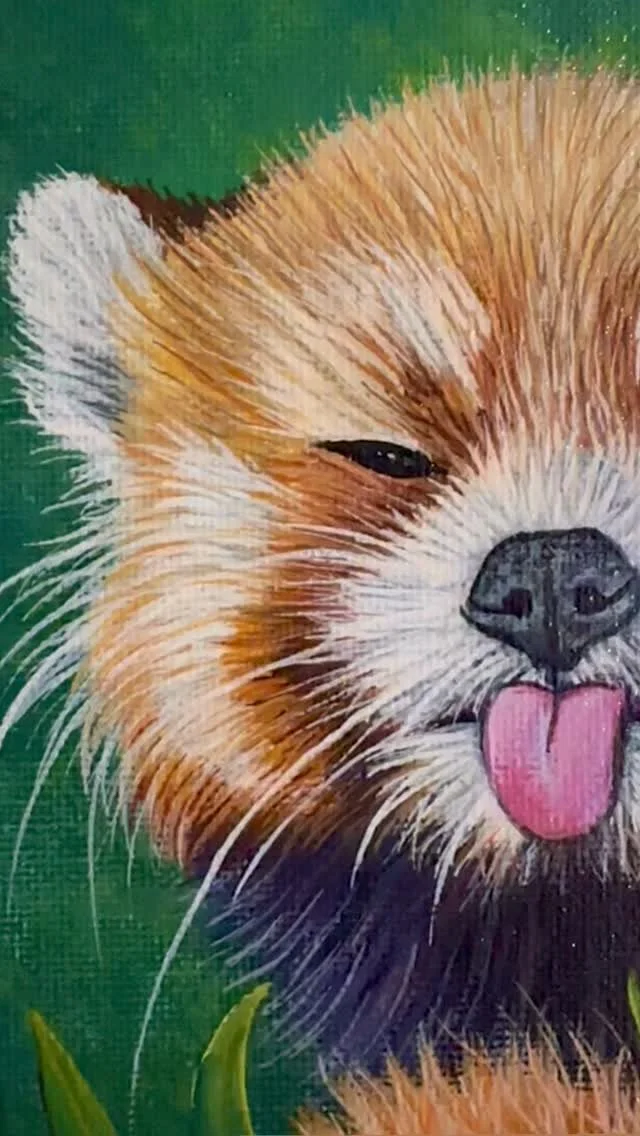 One of those paintings that just came together perfectly ππ»
#redpanda