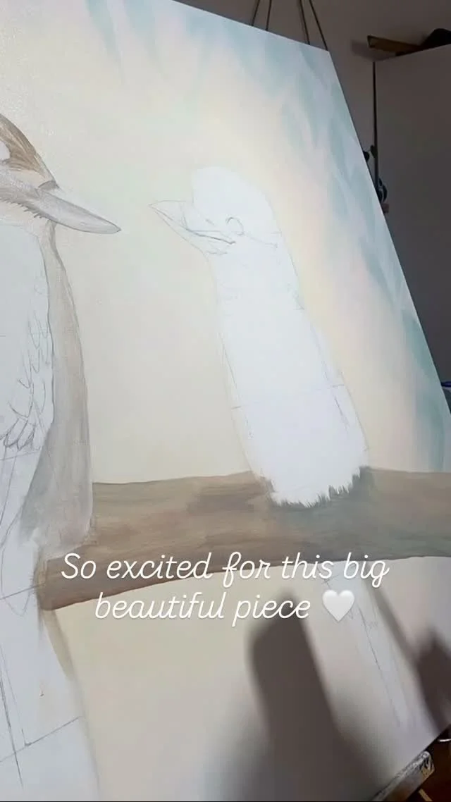 I don’t think I will ever get tired of painting kookaburras π€