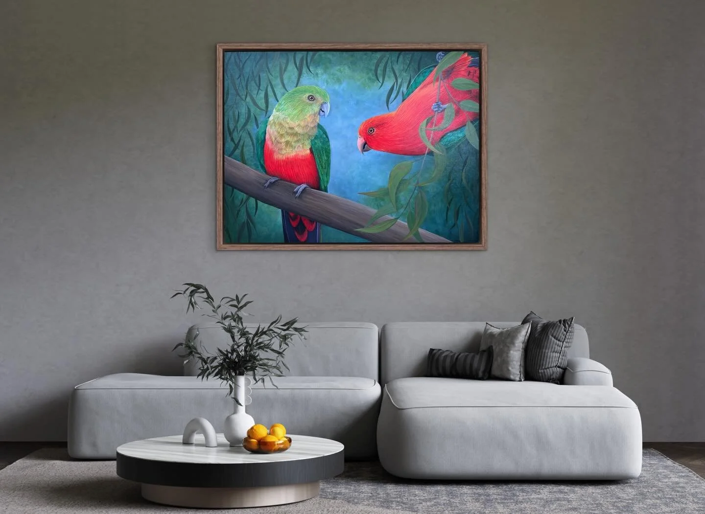 Such stunning colours in these beautiful birds 💚❤️

#kingparrot