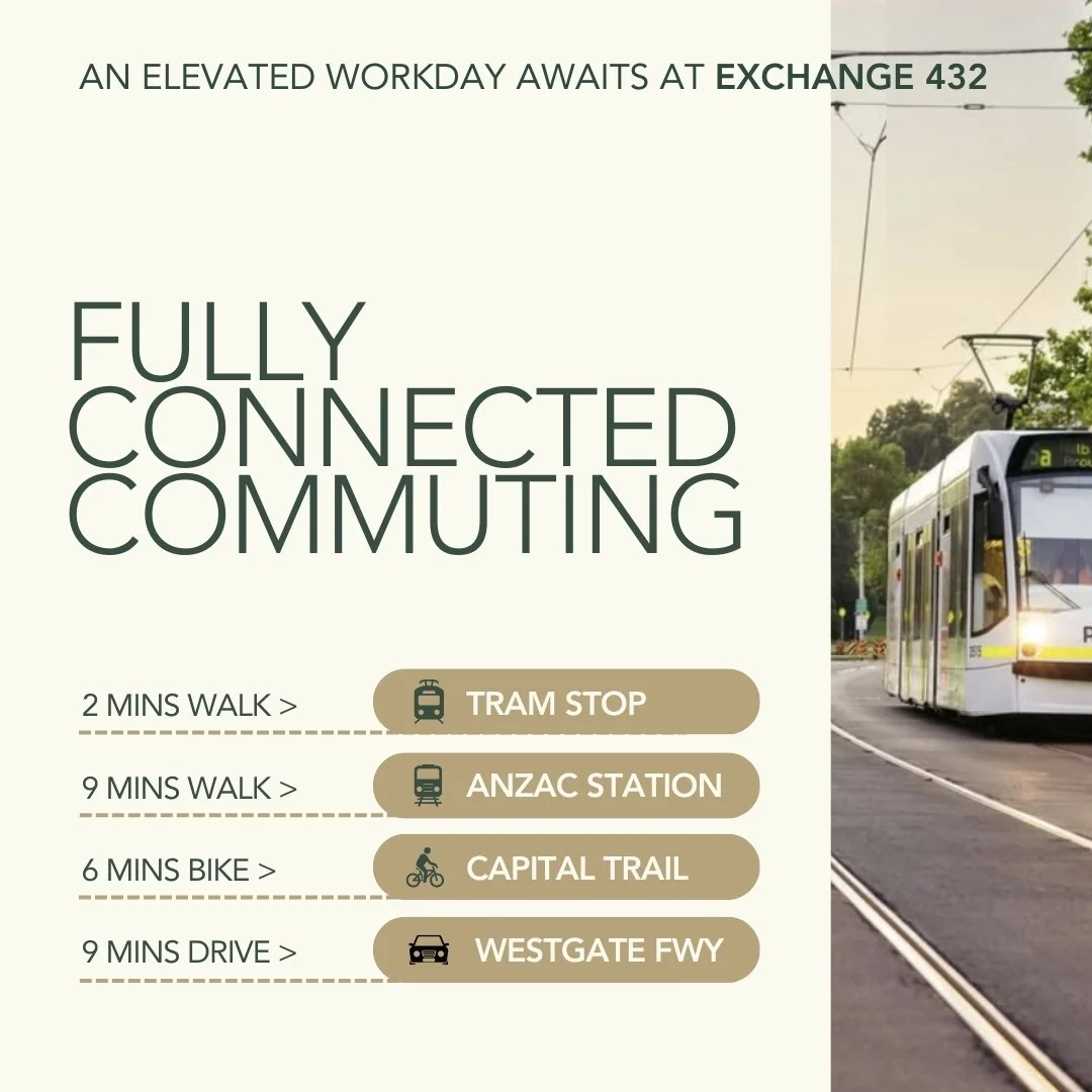 No matter how you travel to the office, or spend your downtime connected to your workday, at 432 St Kilda Road you&rsquo;ll be swiftly connected to all parts of Melbourne. This prime location ensures your business is perfectly positioned to take adva