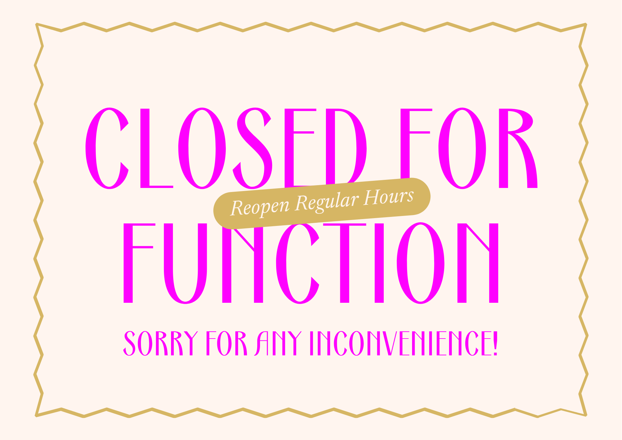 Closed Private Function