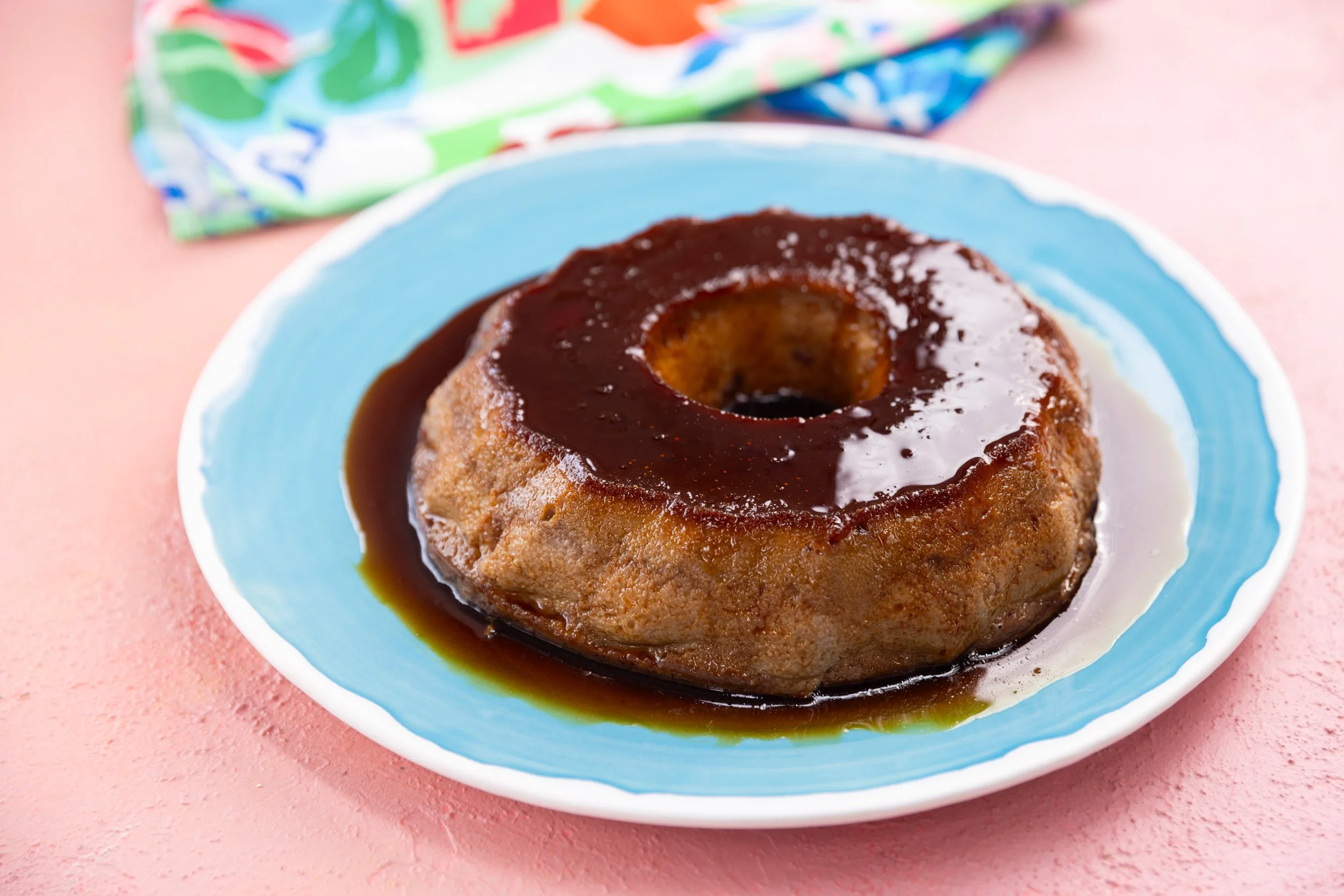 Chocolate Stale Bread Flan