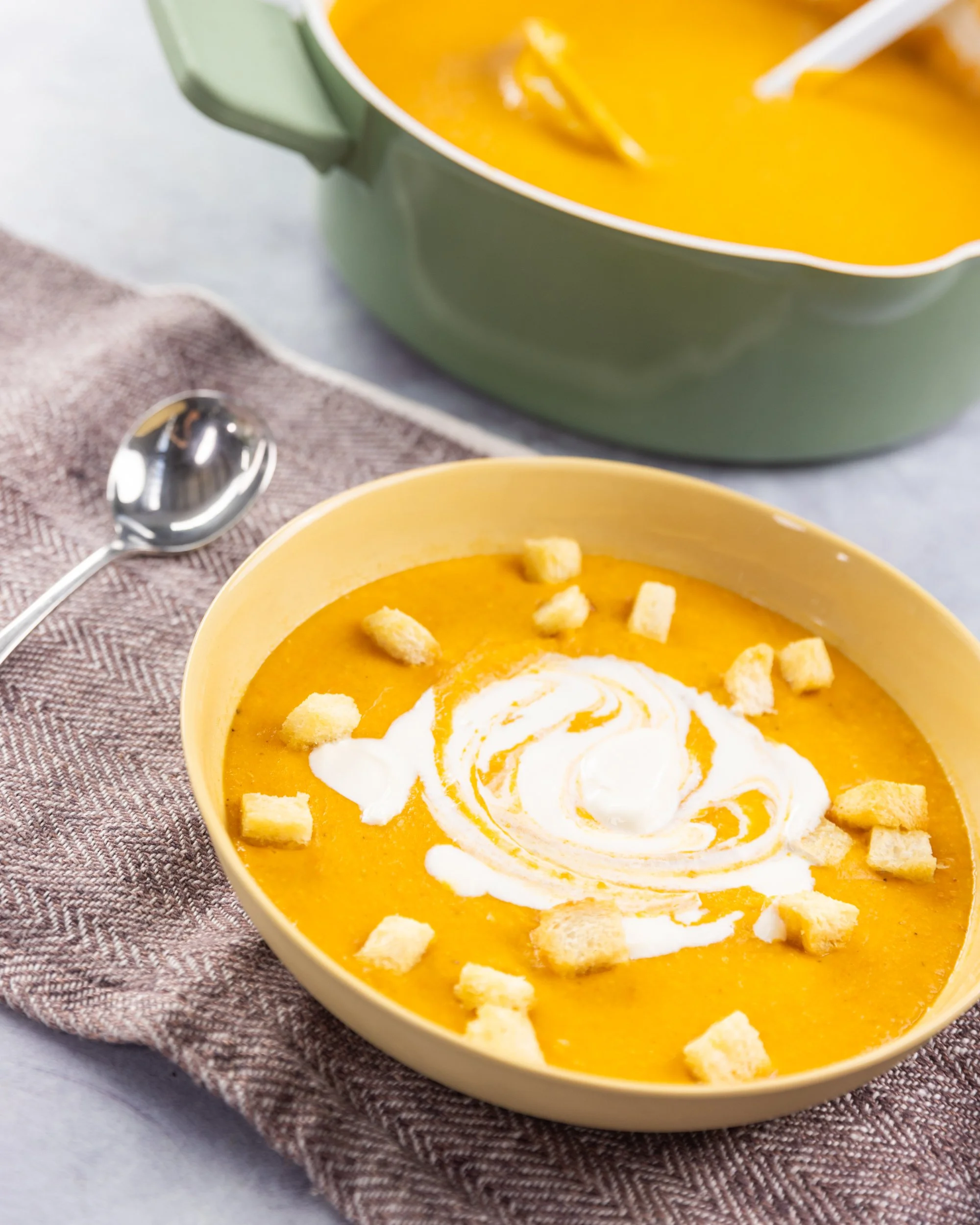 Roasted Carrot & Red Lentil Soup