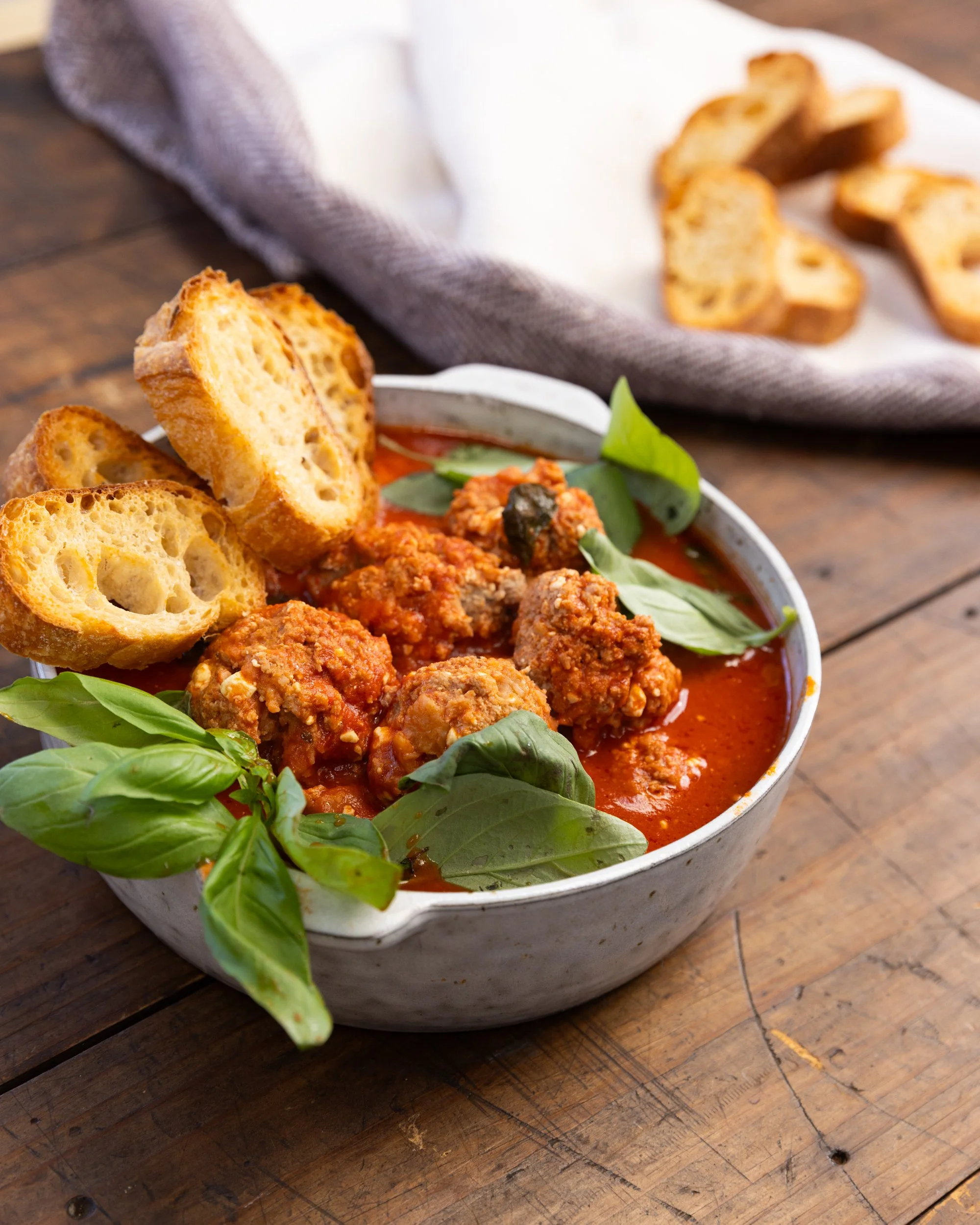 Cheesy Baked Meatballs