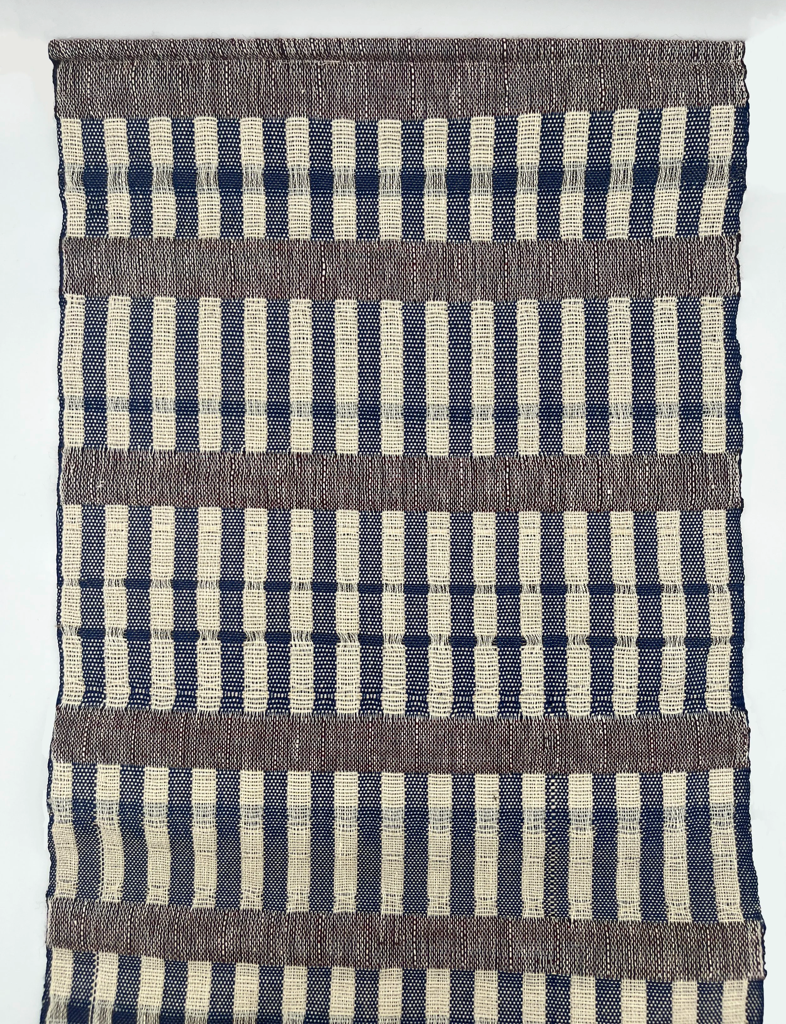 linen, wool, rayon, & basalt, 20 x 24 inches, 2025