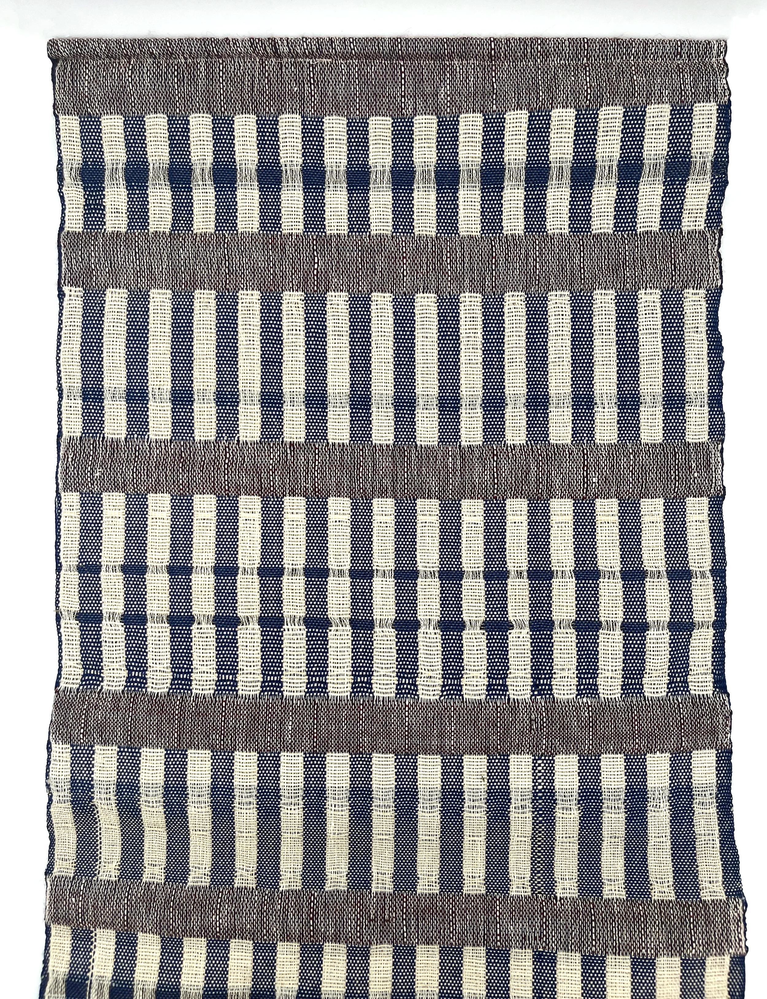 linen, wool, rayon, & basalt, 20 x 24 inches, 2025