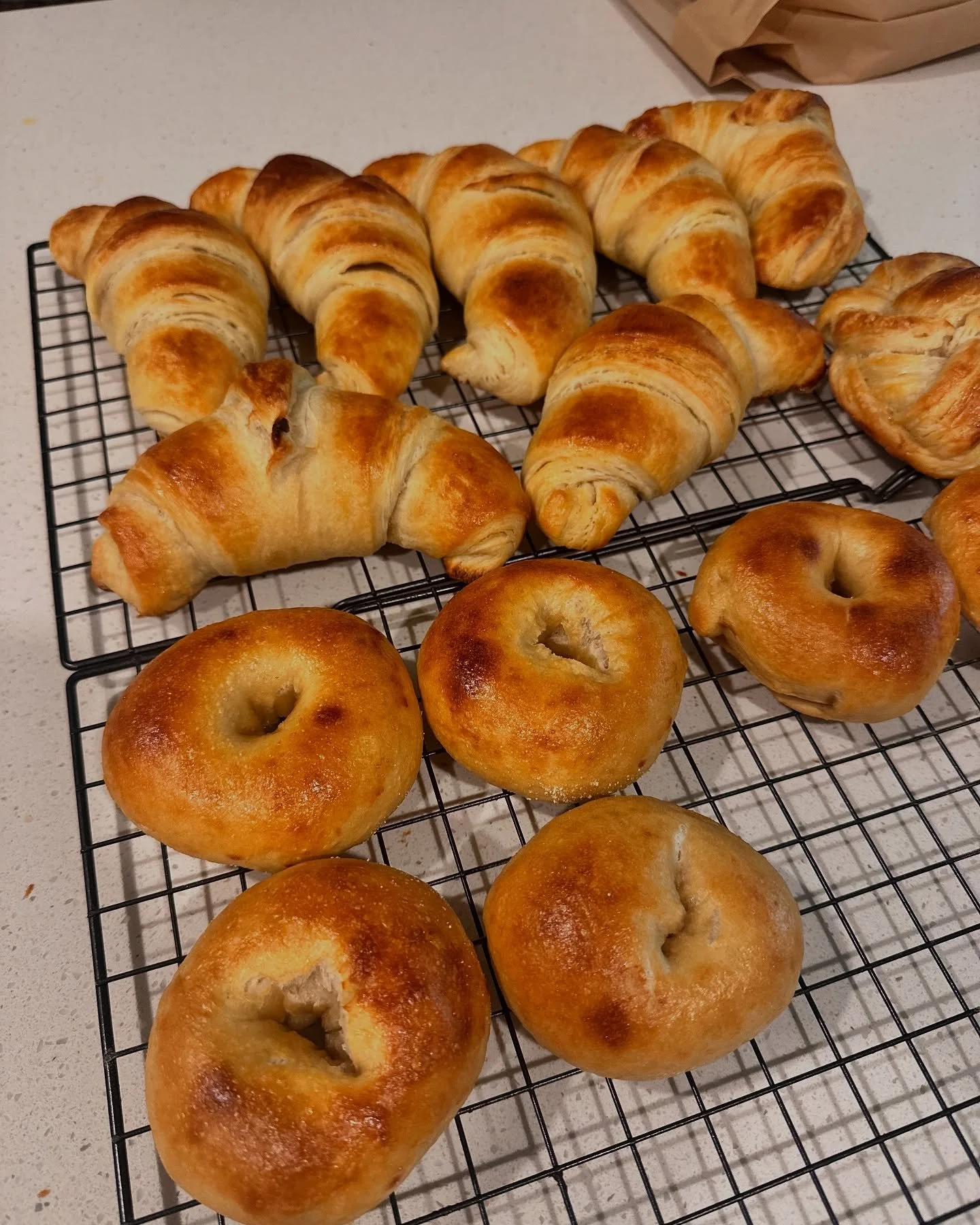I love when y&rsquo;all order croissants and bagels! They&rsquo;re so much fun to make&hellip;they definitely take longer to make than regular bread and require a lot more effort, but nothing is better than a sourdough croissant or bagel for breakfas