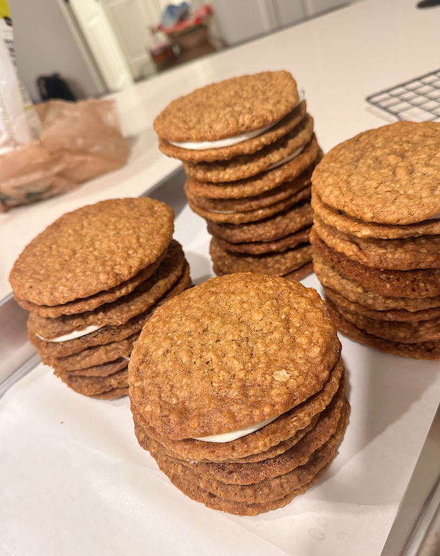 Sourdough OATMEAL Creme Pie Cookes