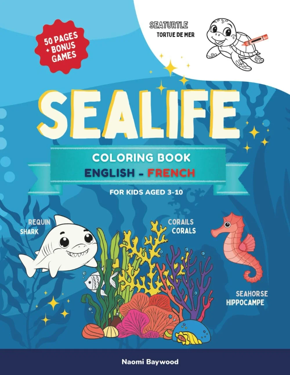SEALIFE: Colouring book English- French_ Full version