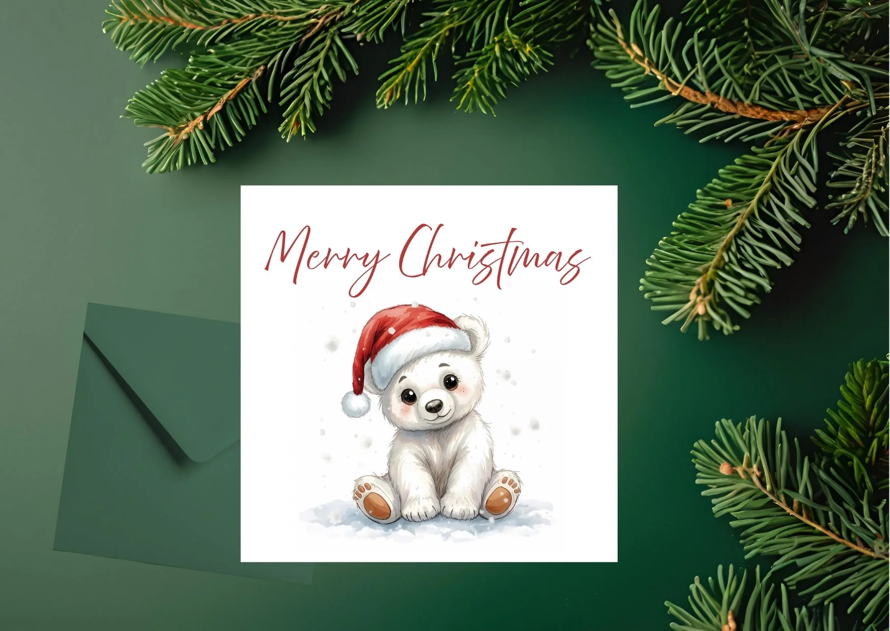 POLO CUB Christmas Baby Animals  Greeting card