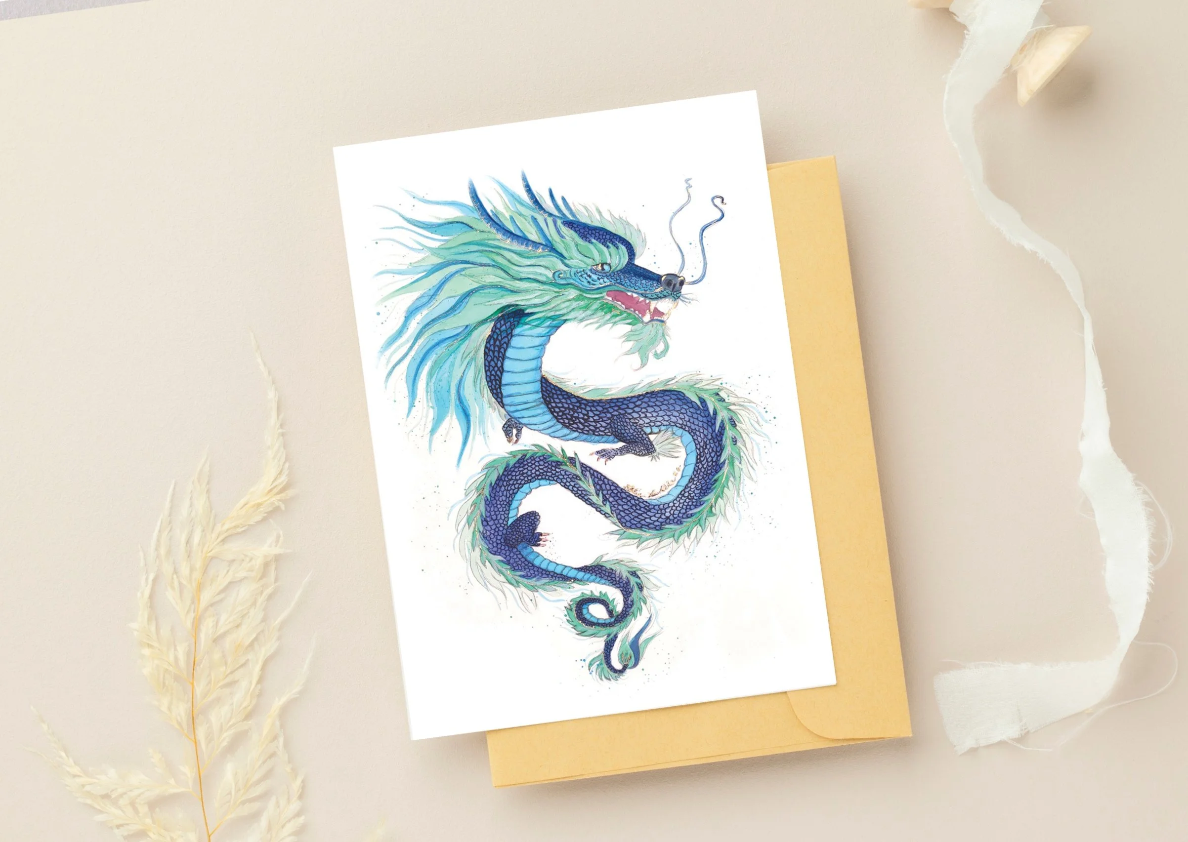 DRAGON Greeting card - CNY 2025